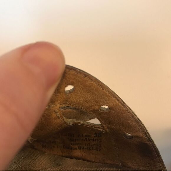 Dansko Sissy Strappy Clog Heeled Sandals in Tan Leather (38) - Picture 9 of 11